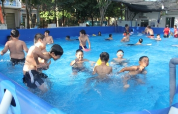 Lắp đặt bể bơi di động thông minh ở Phú Yên – Sơn La